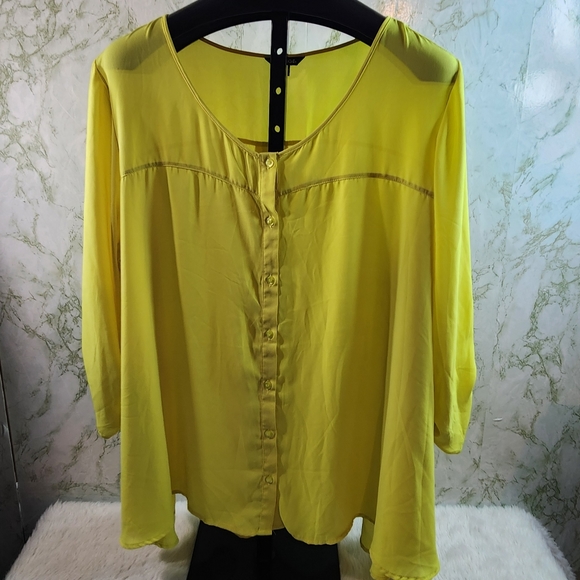 GEORGE Neon Button Front Blouse - Picture 1 of 12